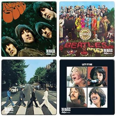 Amazon 正規品 ビートルズ コースター 4枚セット Beatles Coaster Set ジョン ポール ジョージ リンゴ 並行輸入 コースター オンライン通販