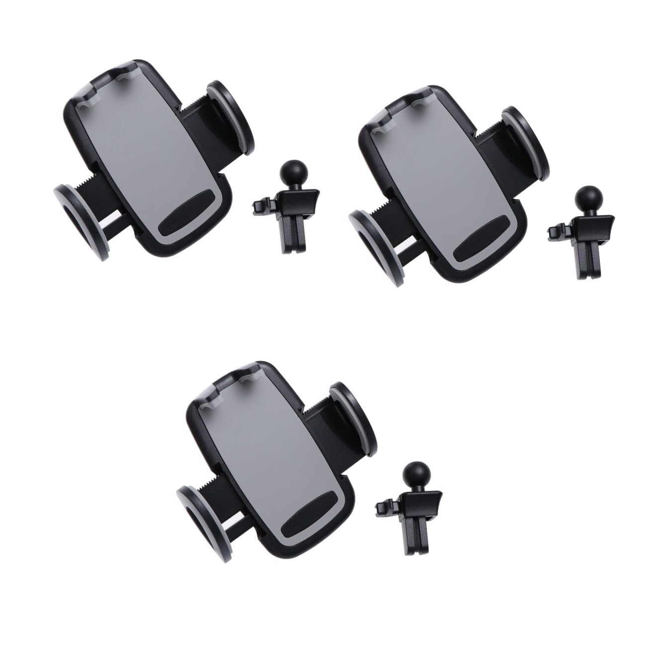 Hemobllo 3pezzi Supporto Per Smartphone Da Auto Con Rotazione e Caricatore Compatibile Con Smartphone