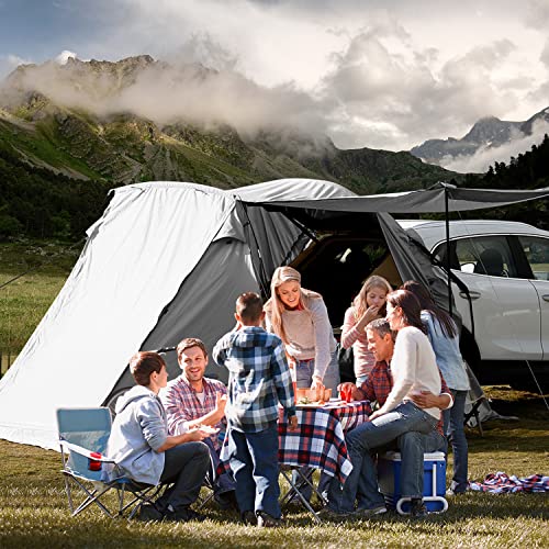 KAMPKEEPER SUV Car Tent, Tailgate Shade Awning Tent for Camping, Vehicle Camping Tents Outdoor Travel (Gray) - Image 7