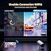 Beamer Unterstützt 4K, Projektor Heimkino mit WLAN und Bluetooth, 270° Drehung, Automatische Vertikale Trapezkorrektur, Kompatibel mit iPhone/TV Stick/HDMI/USB