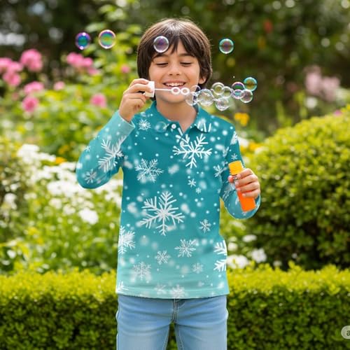 Long Sleeve Shirt for Boys Kids Teen Tee Tops 3-16 Years Old3