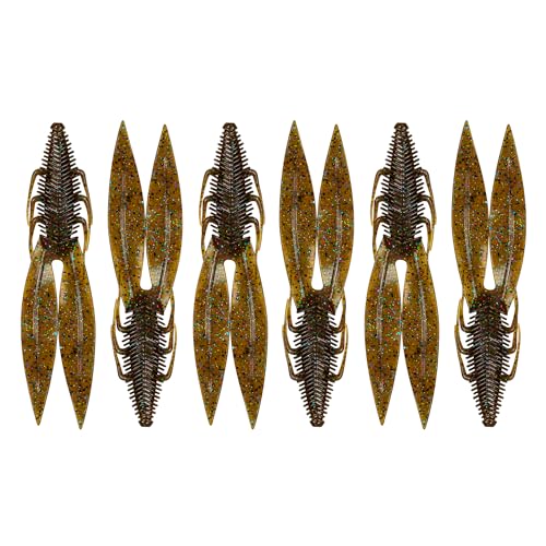 6th Sense – Bodega – Soft Plastic Creature Bait – Bass Fishing – Twin Ridge Tail Action – Multiple Sizes – Made in The USA