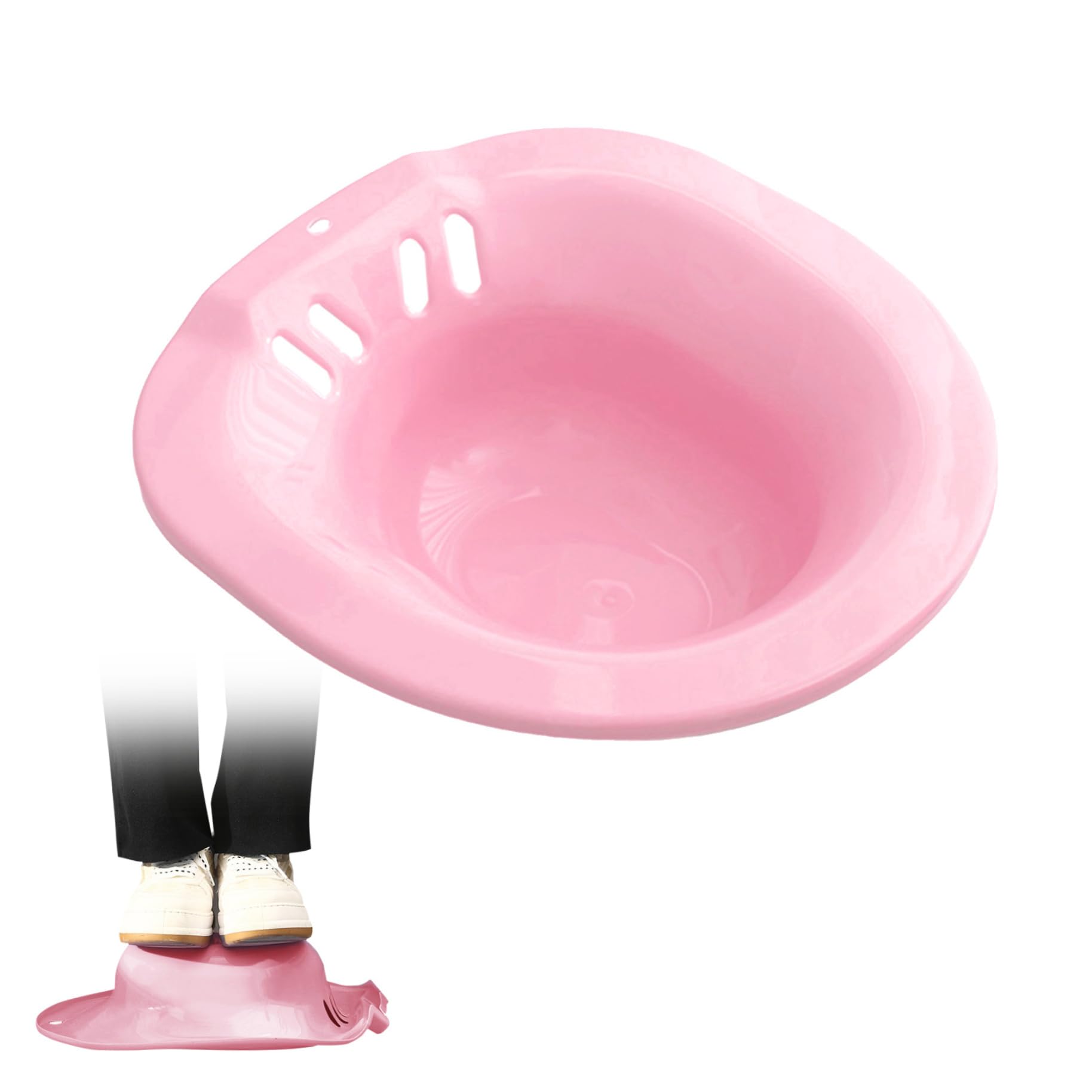 Gcroet 1pc Sitz Bath Portable Bidet Toilet Sage de Toilette Bidet Portable pour Les Toilettes Bidet L'attachement s'adapte aux Toilettes universelles pour Les blessures Post-Partum, Les hémorroïde