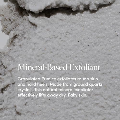 Image of LATHER Eucalyptus Foaming Foot Scrub with Pumice Stone (8 oz) Cleansing & Exfoliating Scrub - Lavender & Citrus - Cracked Heels - Pedicure Tools - Foot Cream - Vegan & Cruelty Free - Beauty, Skin Care