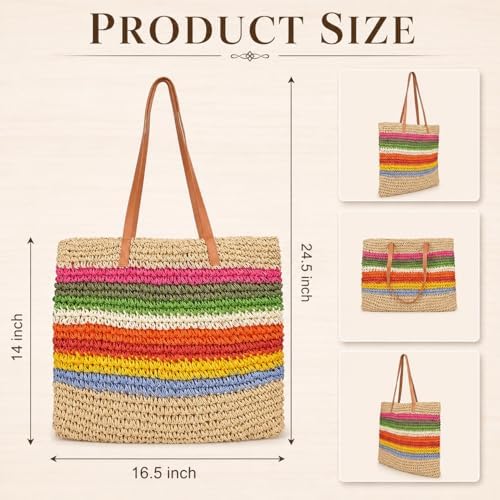 Bolso Tote de algodón tejido a mano QZUnique miniatura 4