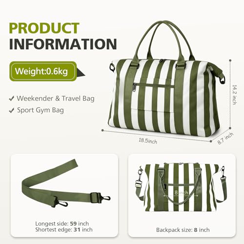 Image of TOPBAG Travel Duffle Bag, Waterproof Weekender Carry On Tote Bags for Women, Sport Gym Bag for Men, Hospital Bag for Labor and Delivery, Overnight Luggage Bag with Trolley Sleeve