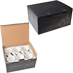 homEdge Porcelain Mug Set, 480 ml / 16 Ounces Cup for Tea, Latte, Mocha, Hot Chocolate, Set of 6, White