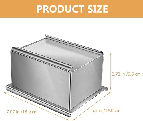 Miniatura 3 de Zerodeko 1 juego de molde de prensa de tofu, fabricante de tofu de acero inoxidable con paño, molde para hacer tofu para cocina, 18.00X14.00X9.19.7