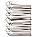 TANIQIACA 6Pcs Bronze Brass Billiard Table Sphere Falling Prevention Rail Pocket for American Style Pool Snooker, Heavy Duty and Adjustable, includes Net to Catch Falling Balls, Easy