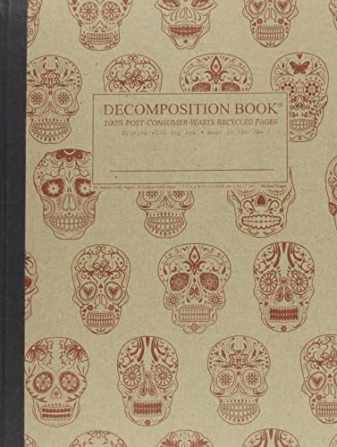 Sugar Skulls Decomposition Book: College-ruled Composition Notebook With 100% Post-consumer-waste Recycled Pages Stationery – January 16, 2014