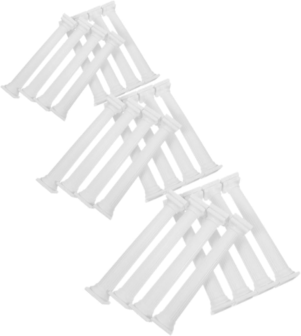 24pcs Cake Pillars Vintage Roman Column Cake Stands Supports DIY Decorations for Multi-Layer