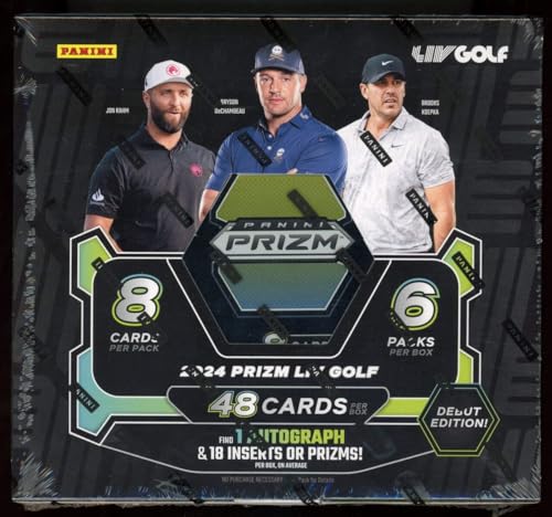 Panini Prizm LIV Golf Hobby Box 2024 édition prestige pour collectionneurs de cartes rares