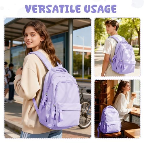 HYC00 Mochilas Portatil Mujer, 14 Pulgadas Mochila Escolar Adolescente Mochilas Instituto Chica Mochilas Colegio Mochila Universitaria Mochila Mujer Trabajo Impermeable Mochilas Tipo Casual Backpack