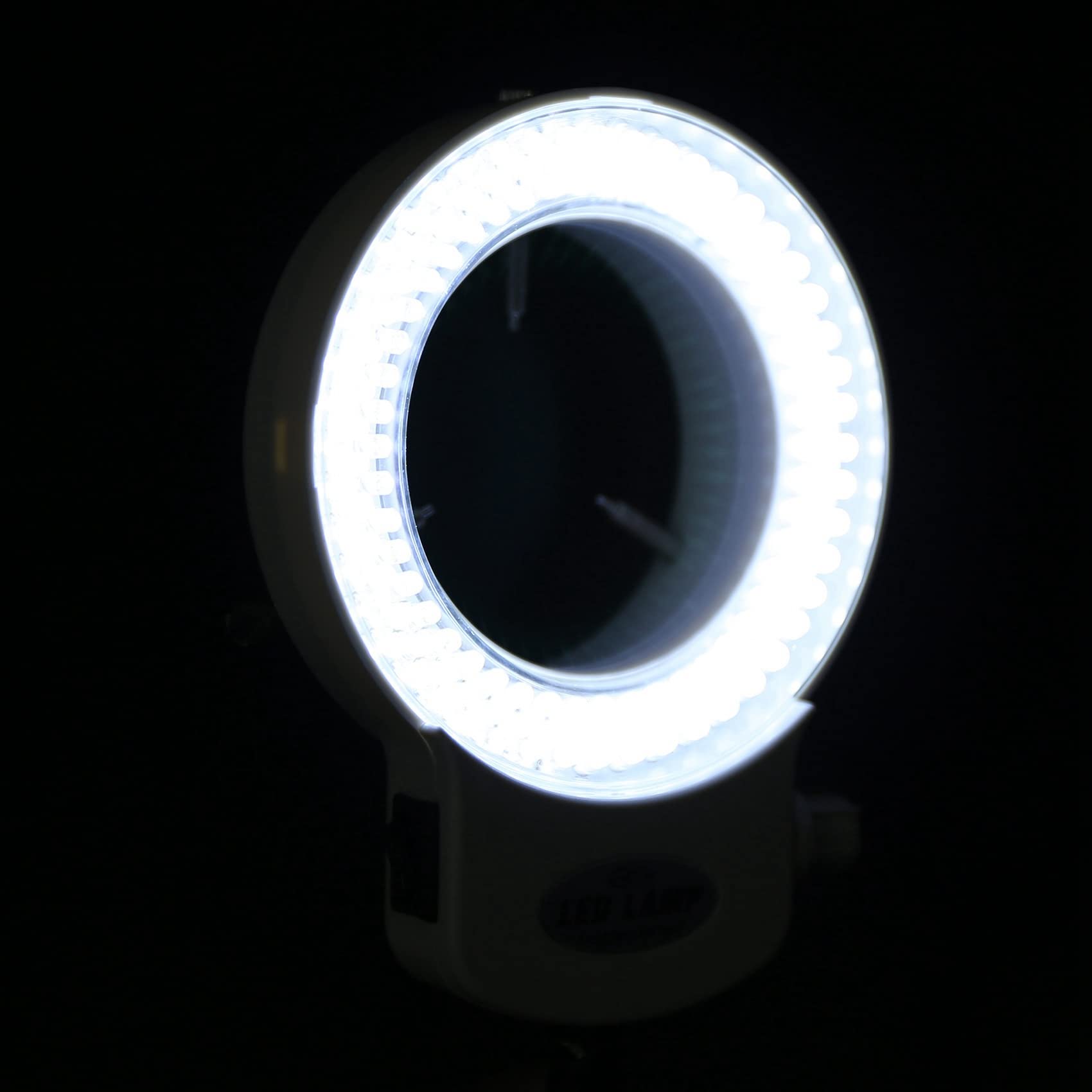 5X 144 LED Anneau de Lampe pour Lampe Miniscope 6000K 0-100% Reglable Blanc