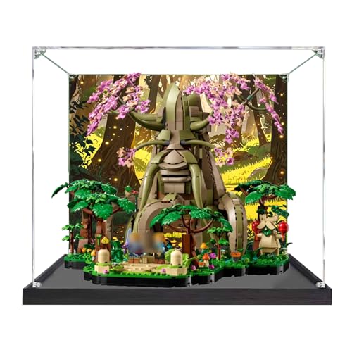 Le*go 77092 Jeu The Lege*ND of Zelda - Arbre de décoration Boîte étanche à la poussière en Acrylique Transparent - Présentoir de Collection pour Les Fans de Lego et Les Enfants - Empilable et protégé