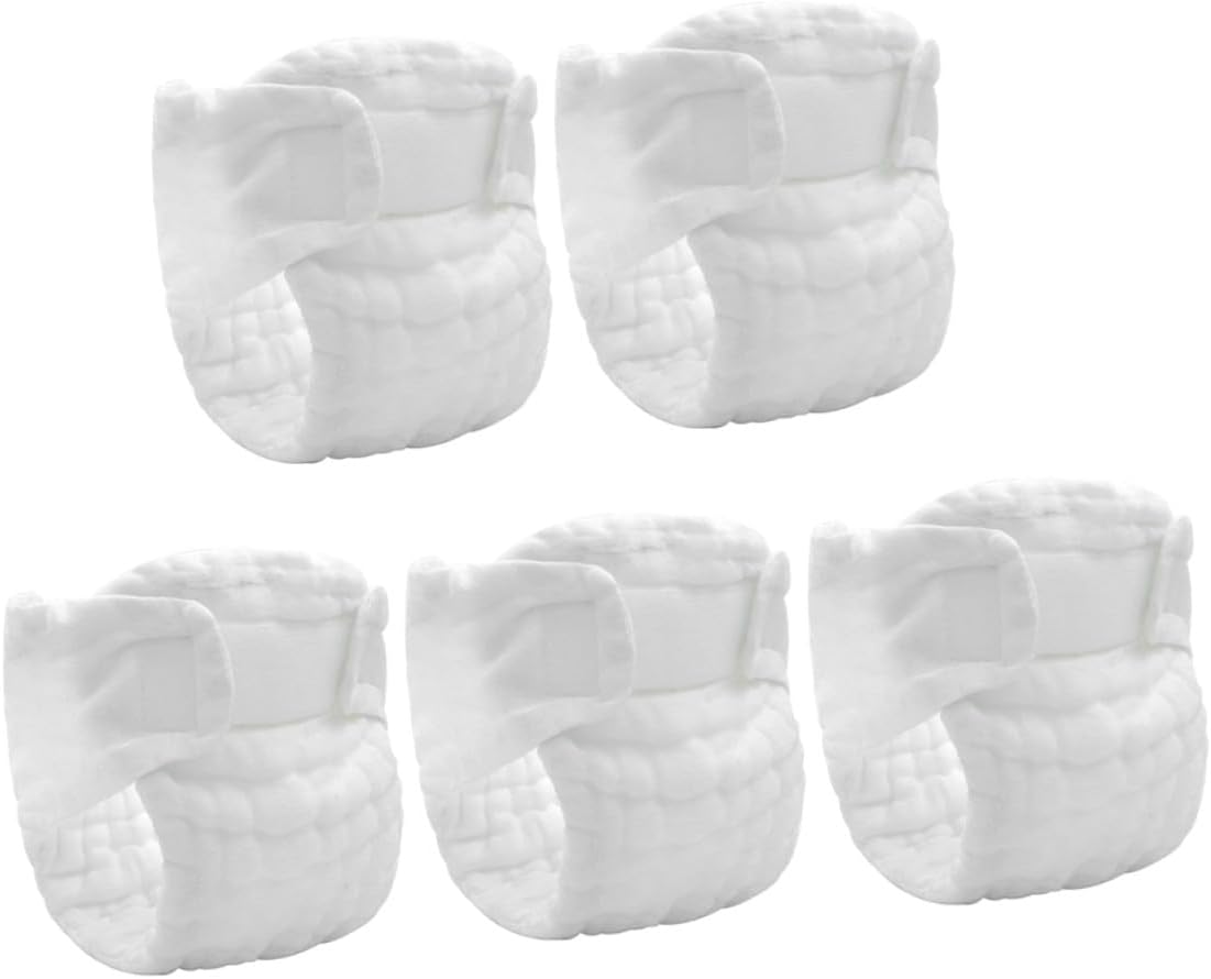5Pcs Cloth Diapers Washable Reusable Newborn Diapers Leak Resistant Breathable and Comfortable