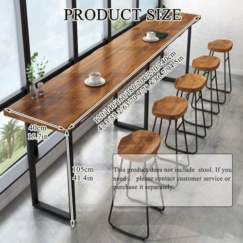 Table à café rectangulaire en bois massif 120cm gain de place