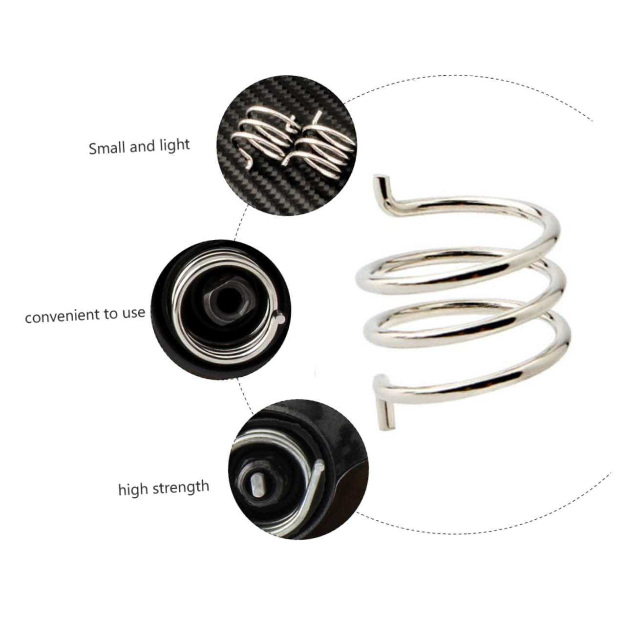 4pcs Bike Brake Arm Circlip Braking Return Spring Elastic Force Clip Disc Brake Spring Easy to Install