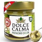 Dolce Calma Turkish Pistachio Cream Spread 200g (7oz) – Smooth & Rich, Glass Jar, for Dubai Chocolate, Stuffed Cookies, Desserts, Cakes & Waffles, No Palm Oil