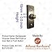 Adonai Hardware Rectangular Victorian Brass Bell Push or Door Bell or Push Button - Satin Brass