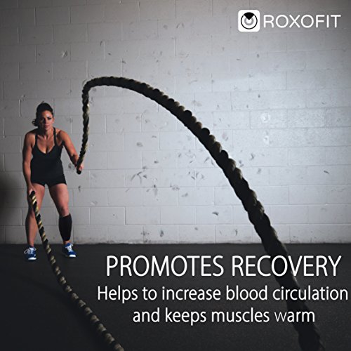 Roxofit Calf Brace For Torn Calf Muscle And Shin Splint Pain Relief - Calf Compression Sleeve For Lower Leg Injury, Strain, Tear - Neoprene Runners Tibia Splints Wrap For Men And Women #TOP4