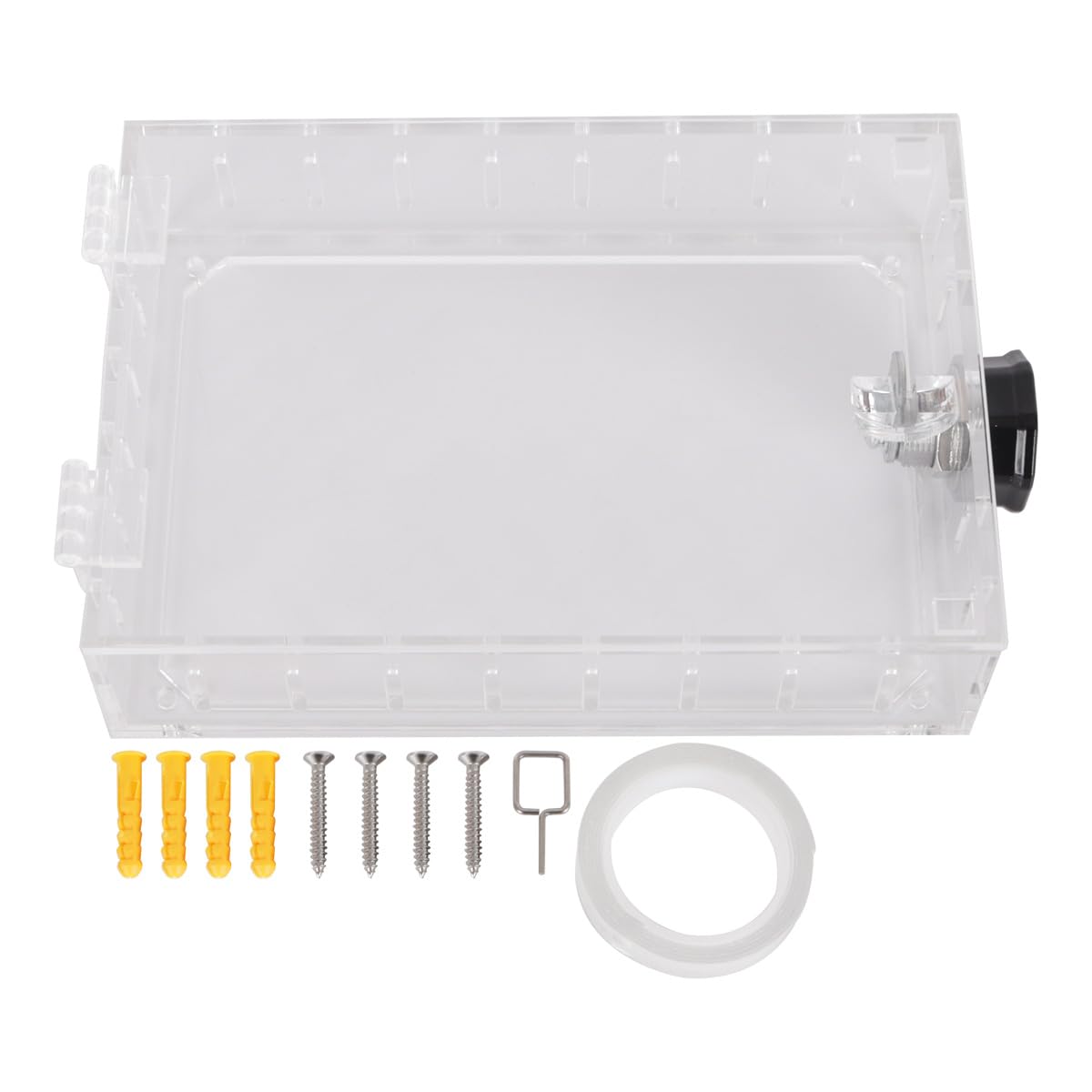 Alide Cubierta De Termostato Con Cerradura, Caja De Protección De Acrílico Para Montaje En Pared, Cubierta Protectora De Termostato, Caja Antipolvo Con Tornillos Y Pernos