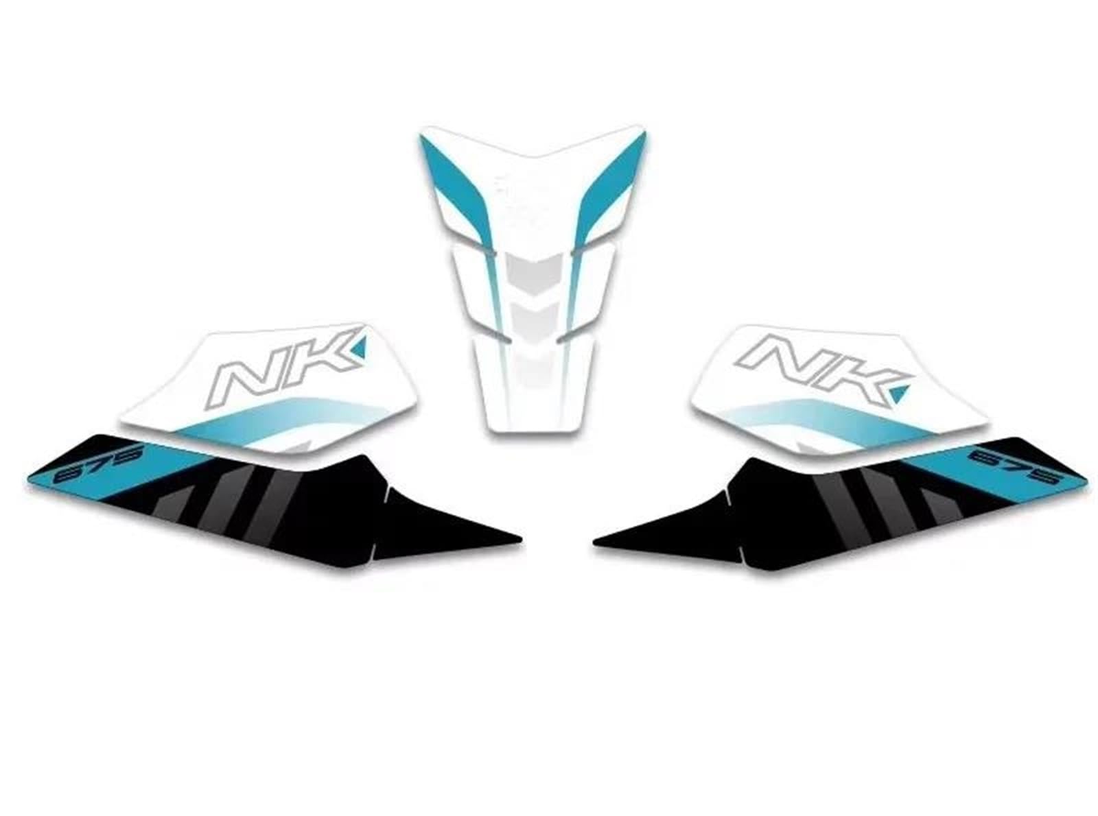 Jtwmty Color1 Motorcycle Body Fairing Sticker Tank Pads Gas Knee Grip Traction Protector For Cfmoto 675Nk Bike Tank Film(Color1)