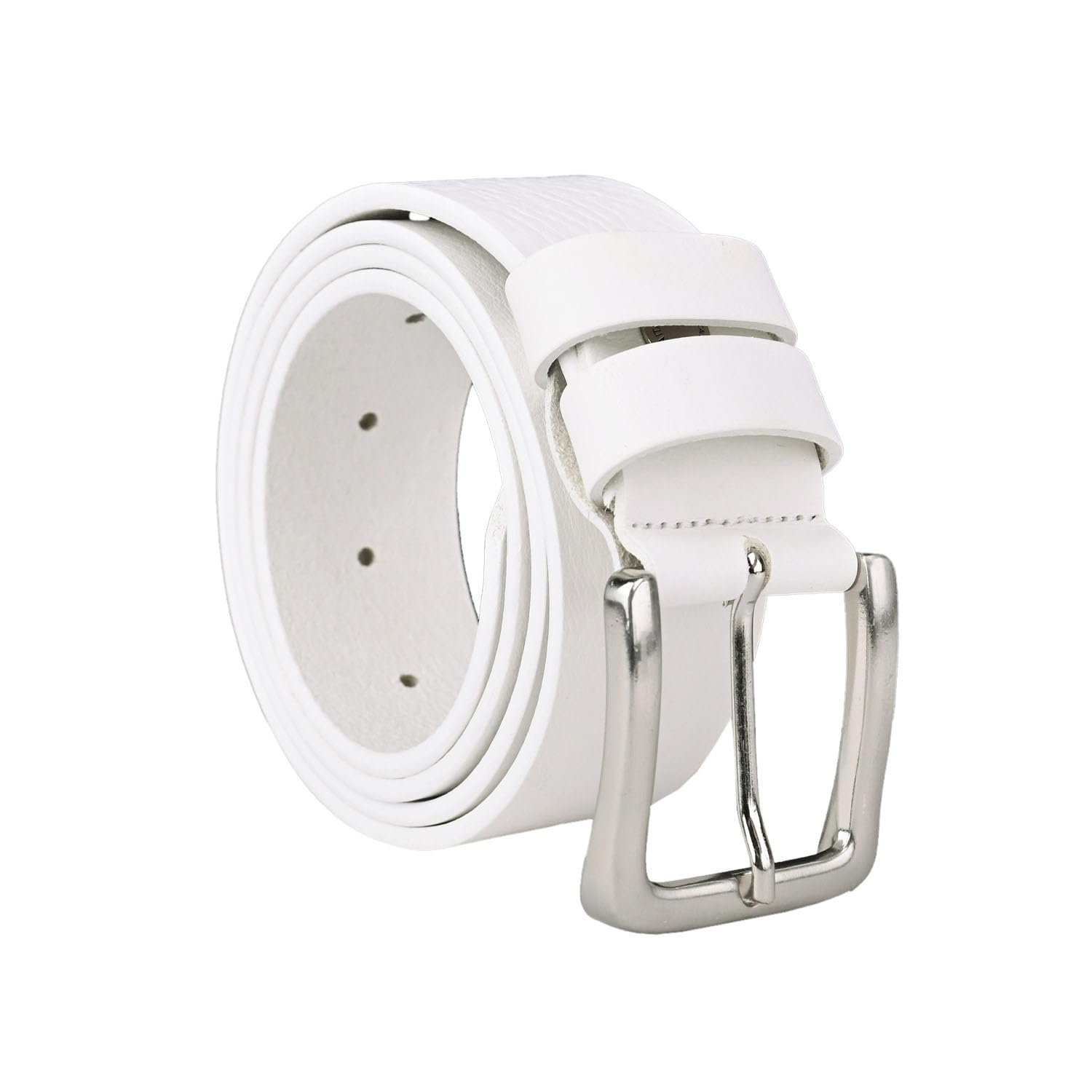 Conte Massimo Cintura Uomo in Vero Cuoio Pezzo Unico, Made in Italy, Fibbia Nickel Free, Accorciabile, Alta 4 cm Con Scatola