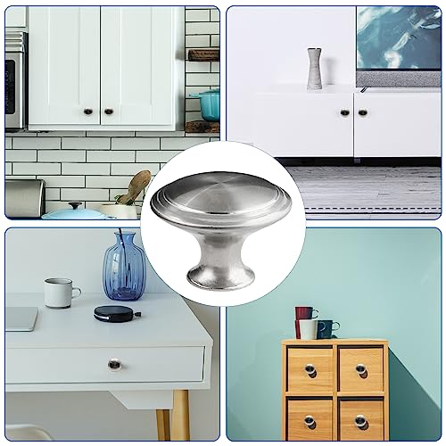 Boutons de tiroir en forme de champignon en acier pour commode et placard - 7