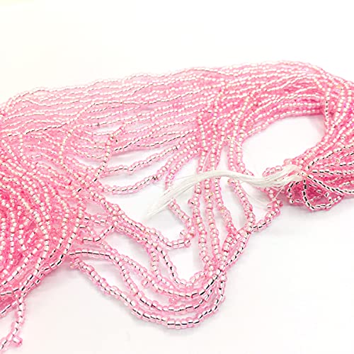 Seed Beads 2 mm Preciosa Ornela Czech 9000 Pieces CZ Glass Beads 11/0 24 on Multiple Strands (Light Pink Silver Insert) - Image 2