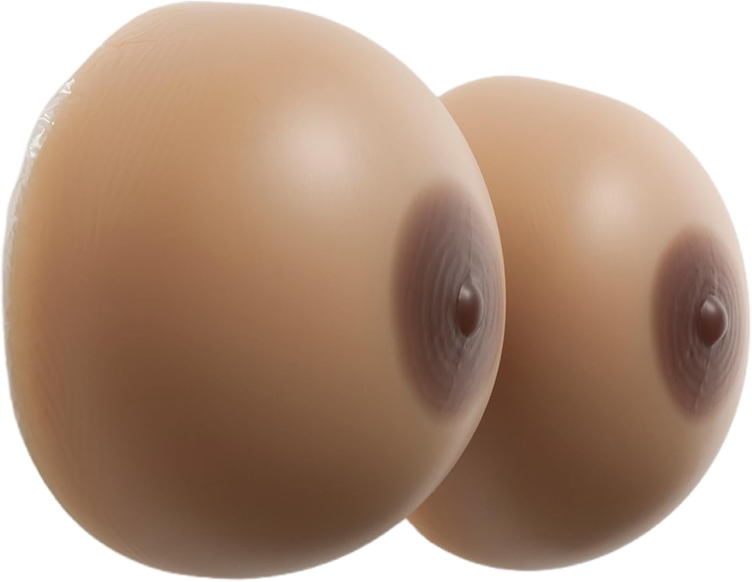 1 Pair Silicone Breast Forms, Round Shape Fake Boobs Silicone Bra Pad Enhancers for Mastectomy Crossdresser Transgender,GG Cup,Non-Stick
