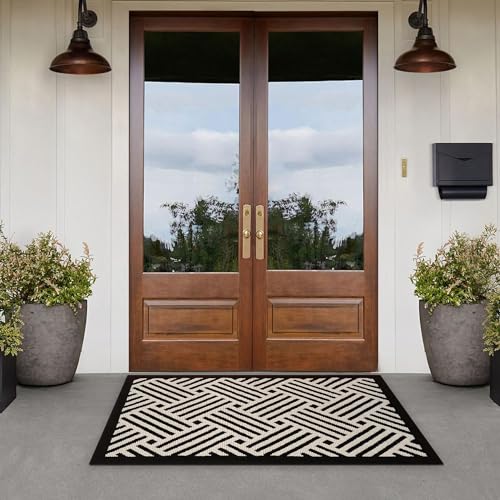 Senerma Paillasson Exterieur Entree 60 x 90 cm,Tapis Entree Interieur Lavable - Imperméable - Antidérapant - pour l'entrée, la Porte d'entrée, Le Patio, Le Couloir, Le Jardin – Image 3