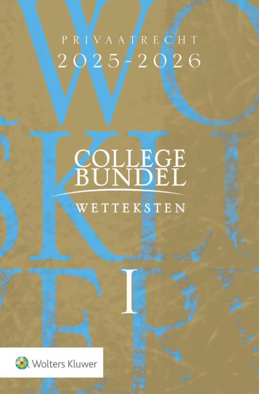 Collegebundel 2025-2026: Wettenbundel