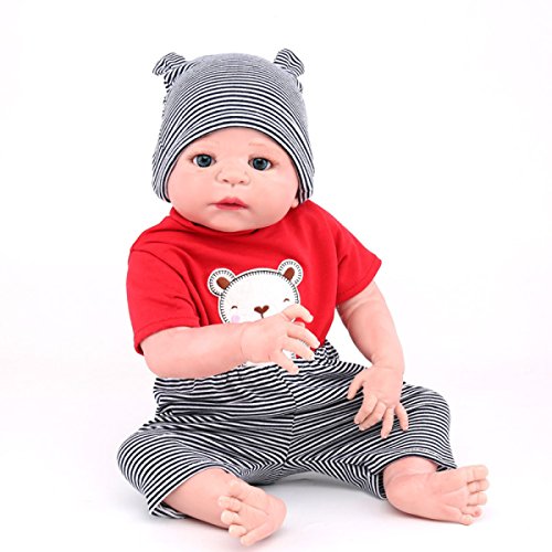YIHANG Volle Silikon Vinyl Reborn Baby Doll Realistische Handgemachte Babys Puppen 22 Zoll 55 cm Lebensechte Kinder Spielzeug Kinder Geburtstagsgeschenk – Bild 3