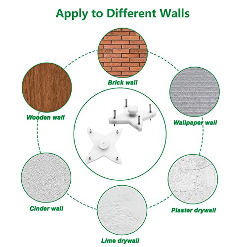 Image of 20Pcs Hardwall Hanger Mount Non-Mark Hook Photo Picture Frame Hanger Invisible Nail Hangers No Damage Wall Hangers for Hardware Fasteners Concrete Hooks Walls Wooden Doors Wall Wallpaper