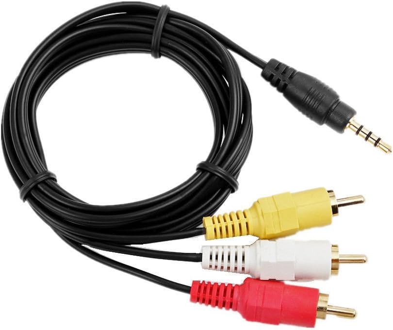 Miniatura 3 de Cable de salida de TV de audio y video RCA AV AV de 0.138in a 3 RCA para videocámara digital Sony DCR-TRV280 DCR-TRV260 DCR-TRV250