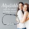 Infinity Collection - Unbiological Sister Charm Bracelets (2 pcs) Friendship Bracelet, Adjustable Bracelet - Soul Sister Knot Bracelets for Women, Teens, and Girls - BFF Gifts, Bestfriend Bracelets