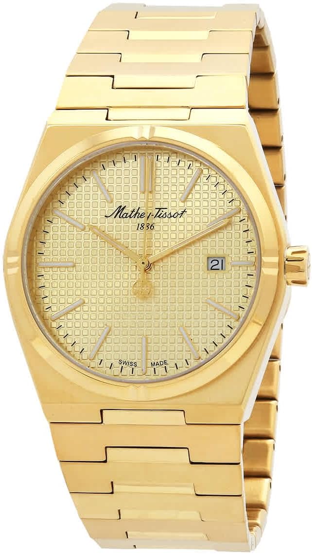 Mathey-Tissot クォーツ ゴールドダイヤル メンズ腕時計 H117PDI, ブレスレット Amazonで販売中 Mathey-Tissot クォーツ ゴールドダイヤル メンズ腕時計 H117PDI, ブレスレット Amazonで販売中