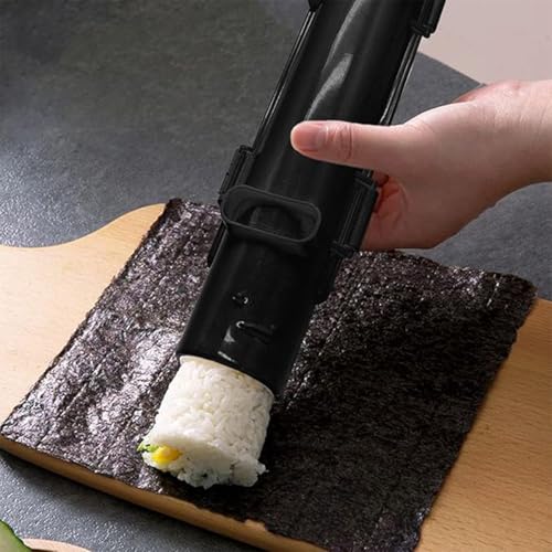 CENPEK Kit para Hacer Sushi, Rodillo de Sushi Bazooka Multifuncional para Hacer Sushi, Kit de Rollo de Sushi, Molde de Sushi para Sushi DIY más diversificado (Negro)