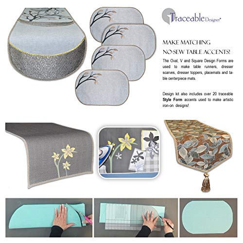 Traceable Designer, DIY, Swag-Scarf Valance Kit, Curtain, No Sewing, Pattern, Fit All Window Sizes, Cornice and Wraparound Styles Included, for Kitchen, Dining Room, Bedroom, Living Room - Thumbnail 6
