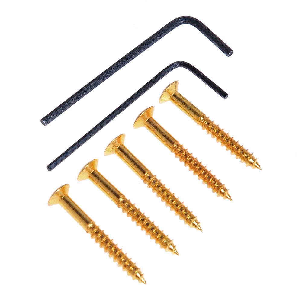 5 String Bass Guitar Bridge Gold Square Saddle Parts String Spacing 19mm