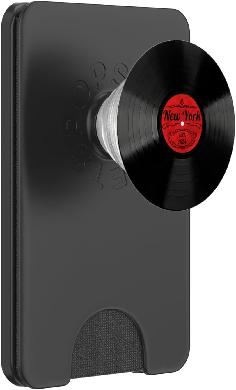 New York PopSocket Grip NYC Vinyl Record Hipster Gift Men PopSockets PopGrip for MagSafe