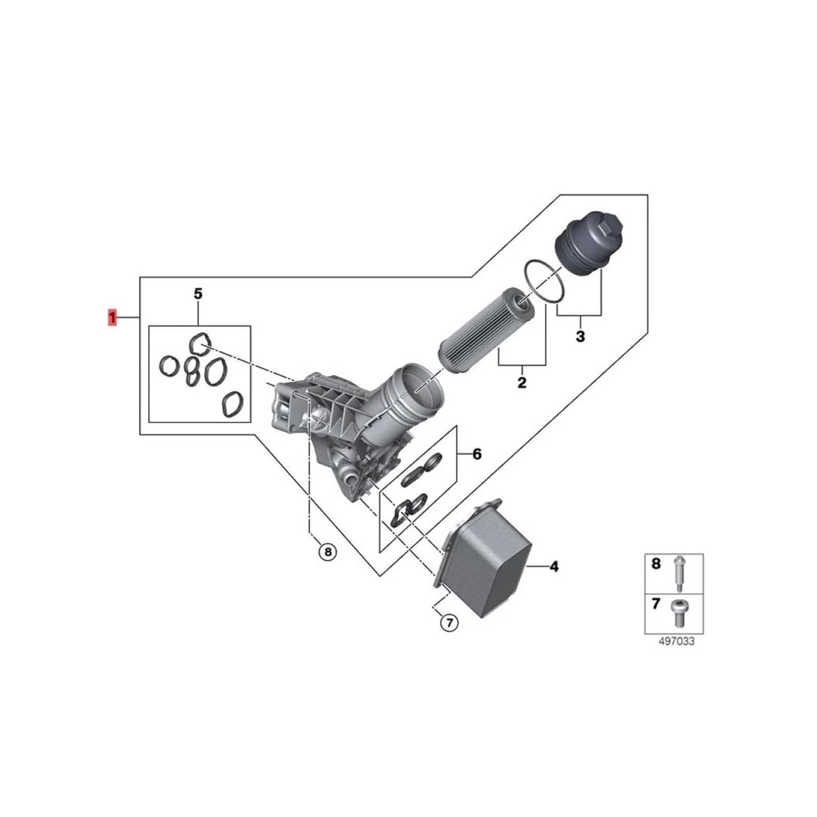 Amazon.com: Car Engine Oil Cooler Oil Filter Compatible For BMW