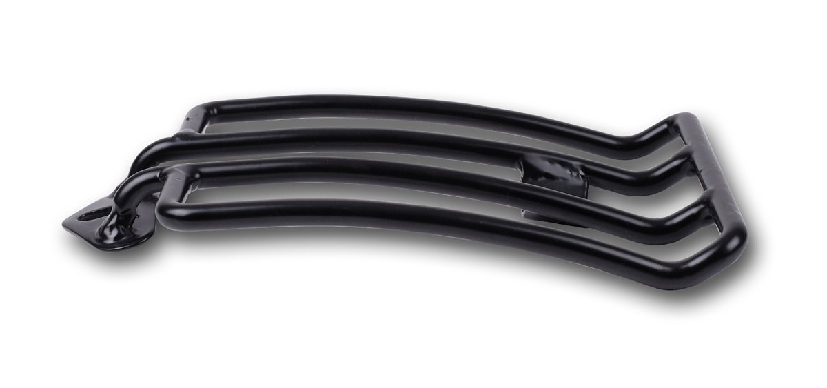 Gepäckträger schwarz seidenmatt Sportster XL 2004-21 & Sport ab 2022- mit Solo Sitz