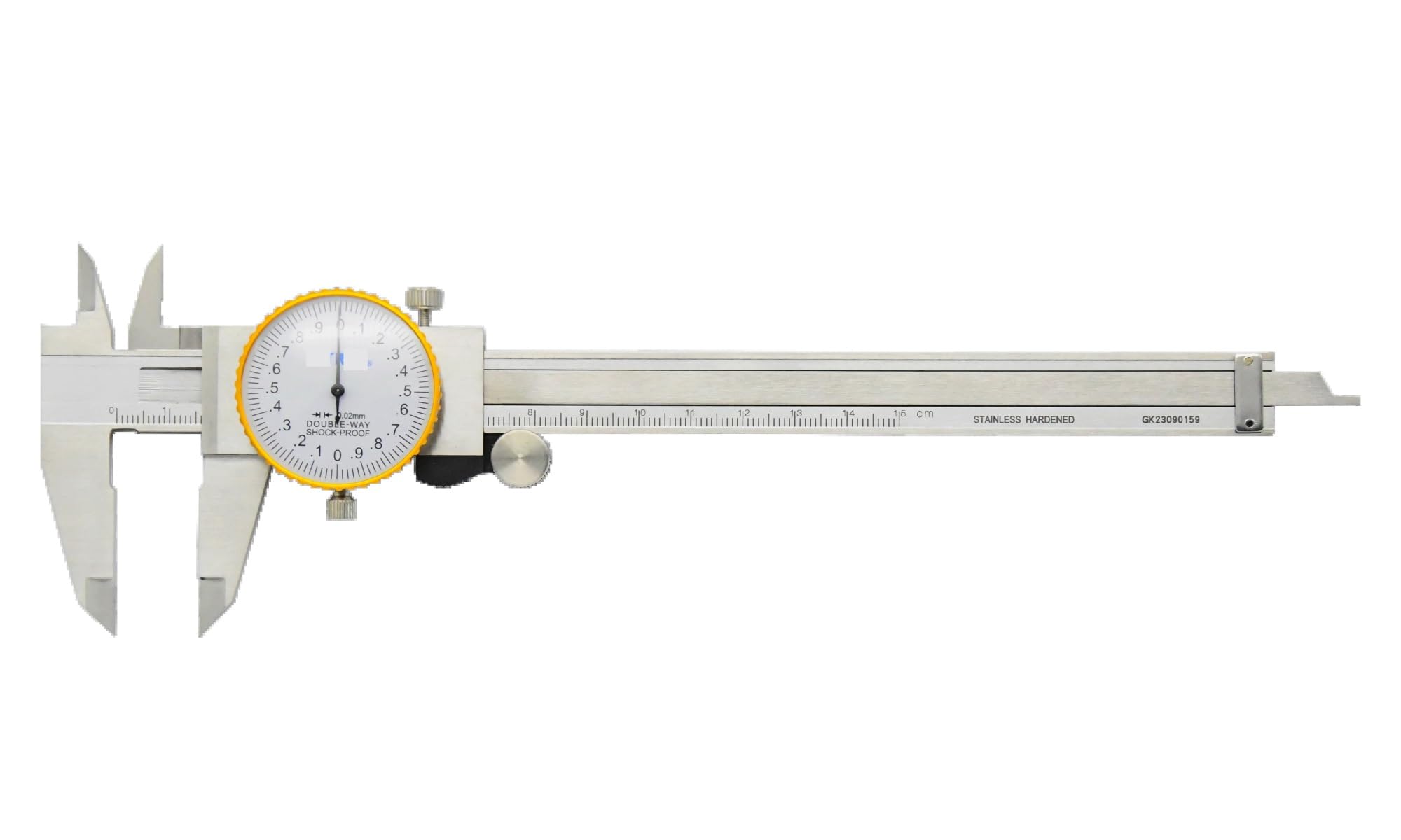 Messschieber 0-150 mm/0-6 Zoll 0,02 mm for Messwerkzeuge Messschieber mit Metallgehäuse Messschieber mit Uhr Messwerkzeuge