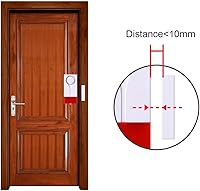 Vista 3 de Lancoon Alarma abierta para puerta y ventana, control remoto inalámbrico, sensor magnético, timbre antirrobo, seguridad para el hogar, protección