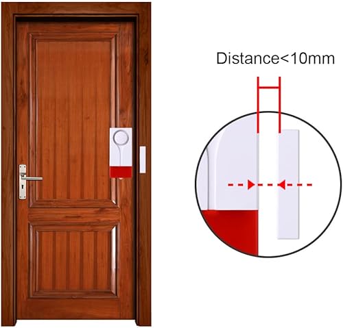 Miniatura 3 de Lancoon Alarma abierta para puerta y ventana, control remoto inalámbrico, sensor magnético, timbre antirrobo, seguridad para el hogar, protección