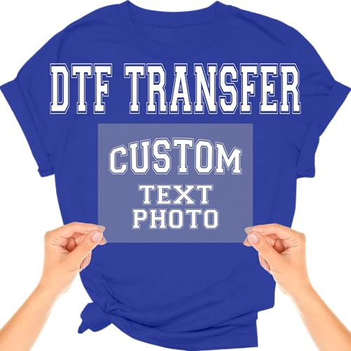 Custom Size DTF Transfers Ready to Press | Iron On Transfers for...