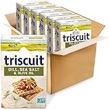 Triscuit Dill, Sea Salt & Olive Oil Whole Grain Wheat Crackers, 6 - 8.5 oz Boxes