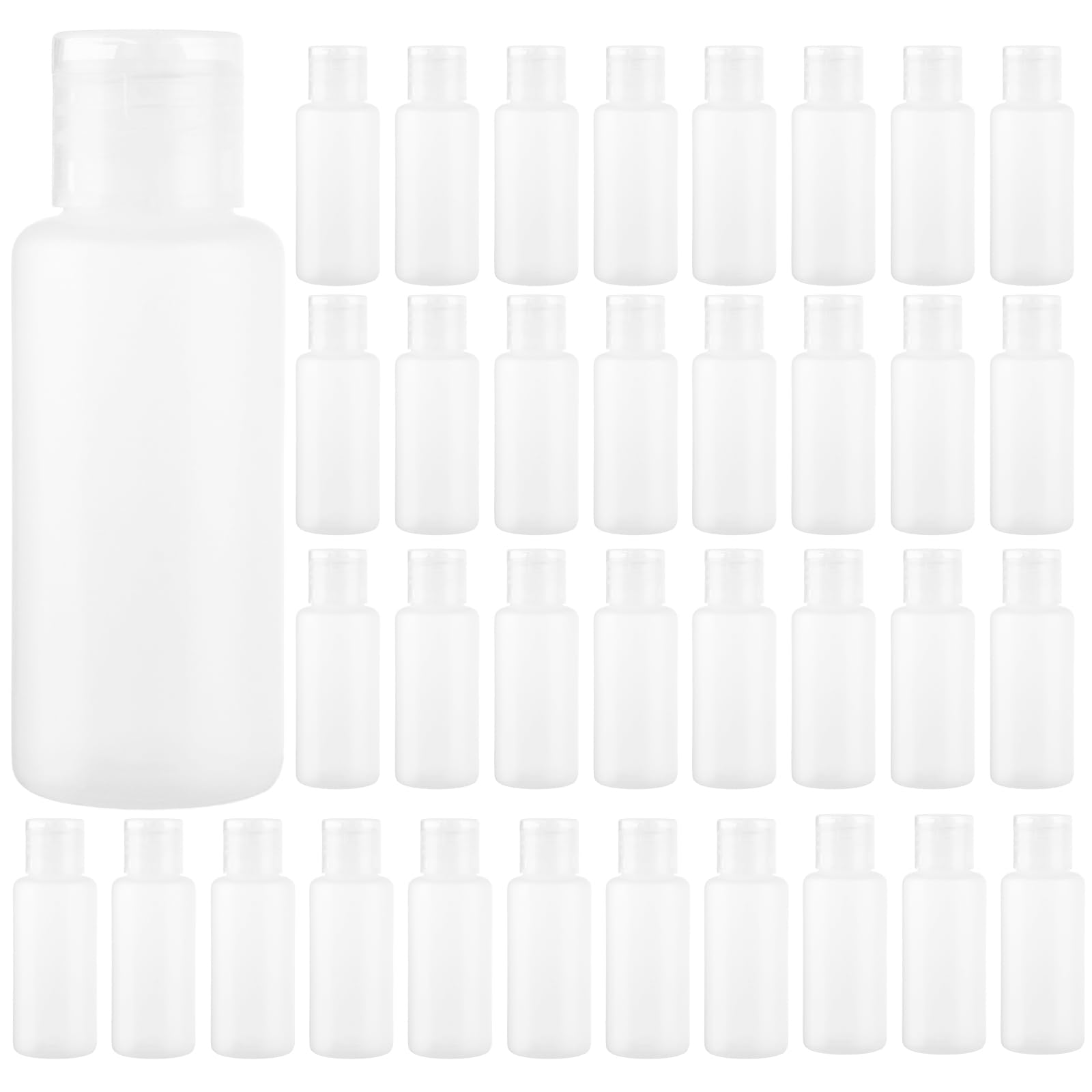 やぬき 50本セット トラベルボトル 30ml ミニボトル 小分けボトル 透明 小分け容器 漏れ防止 乳液 液体 化粧水 シャンプー 旅行 出張 お出かけ